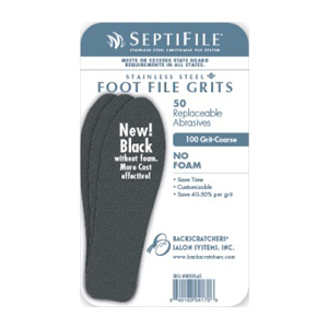 Backscratchers Septifile Foot Files Black