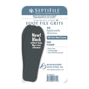 Backscratchers Septifile Foot Files Black